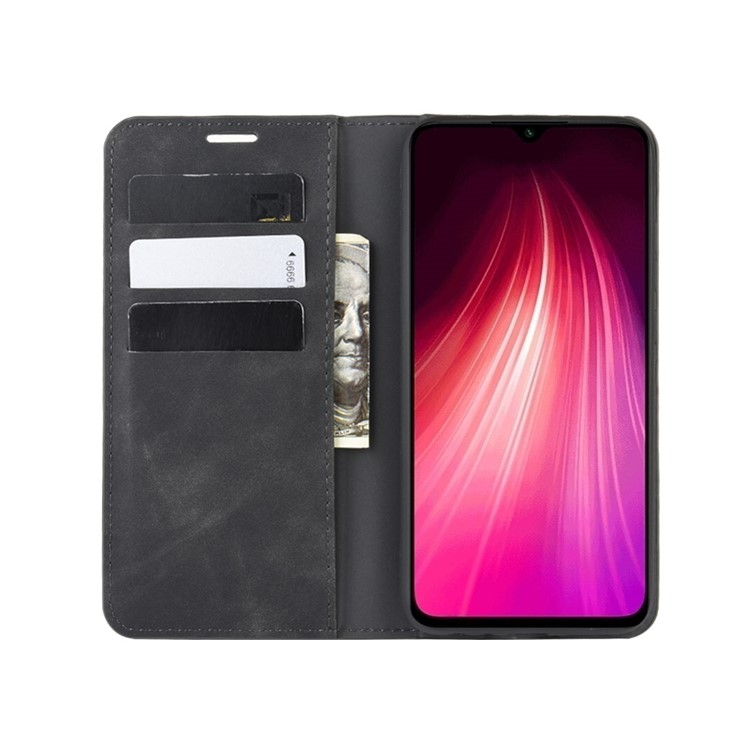 Wallet Leather Stand Case for Xiaomi Redmi Note 8 - Black-4
