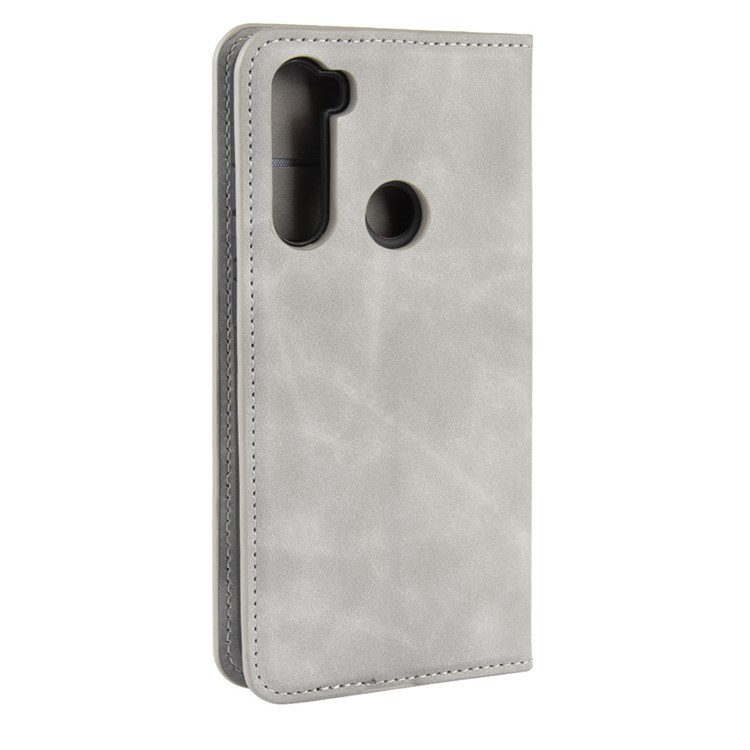 Wallet Leather Stand Case for Xiaomi Redmi Note 8 - Grey-6