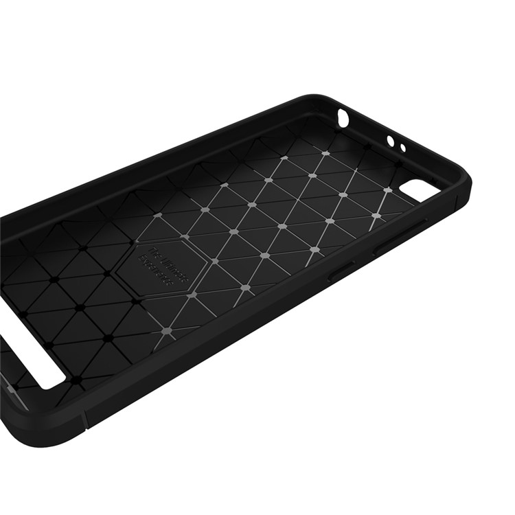 Carbon Fibre Brushed TPU Case for Xiaomi Redmi 4a - Black-6