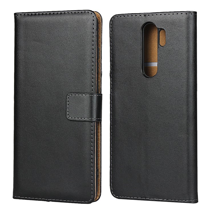 Genuine Leather Wallet Stand Phone Case for Xiaomi Redmi Note 8 Pro-2