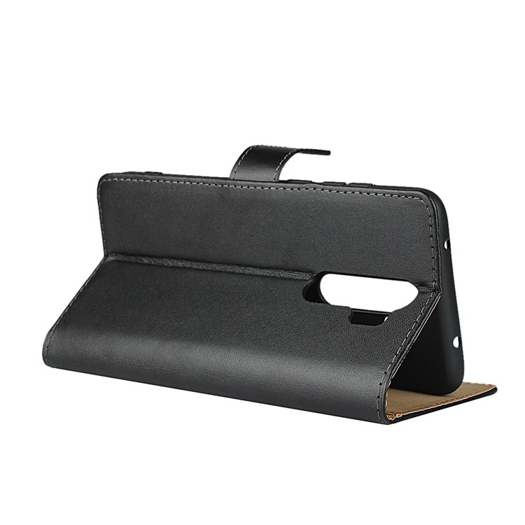 Genuine Leather Wallet Stand Phone Case for Xiaomi Redmi Note 8 Pro-6