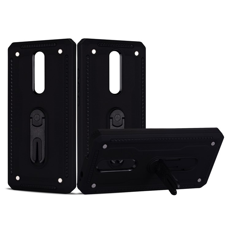 Air Outlet Shockproof Kickstand PC + TPU Hybrid Mobile Shell for Xiaomi Redmi K20 / Mi 9T / K20 Pro / Mi 9T Pro - Black-1