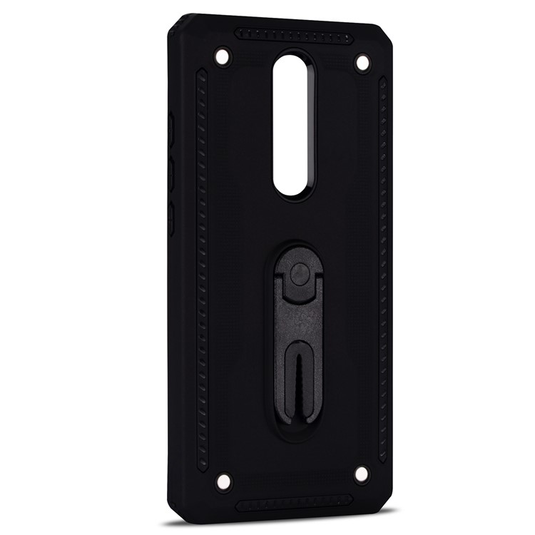 Air Outlet Shockproof Kickstand PC + TPU Hybrid Mobile Shell for Xiaomi Redmi K20 / Mi 9T / K20 Pro / Mi 9T Pro - Black-4