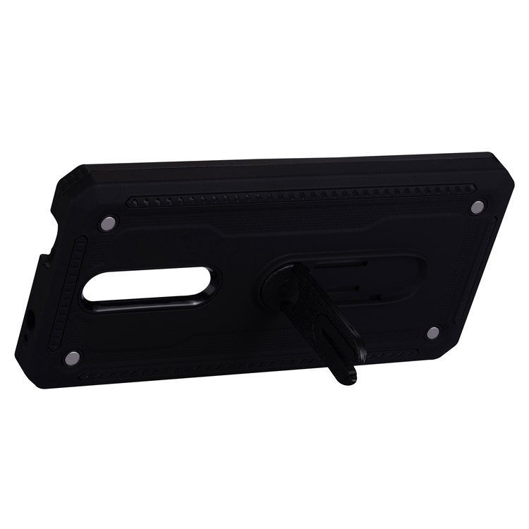 Air Outlet Shockproof Kickstand PC + TPU Hybrid Mobile Shell for Xiaomi Redmi K20 / Mi 9T / K20 Pro / Mi 9T Pro - Black-6