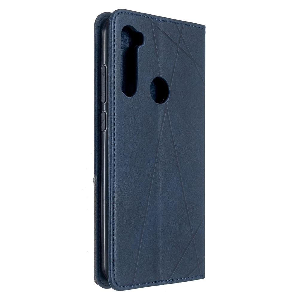 Geometric Pattern Stand Leather Card Holder Case for Xiaomi Redmi Note 8T - Blue-3