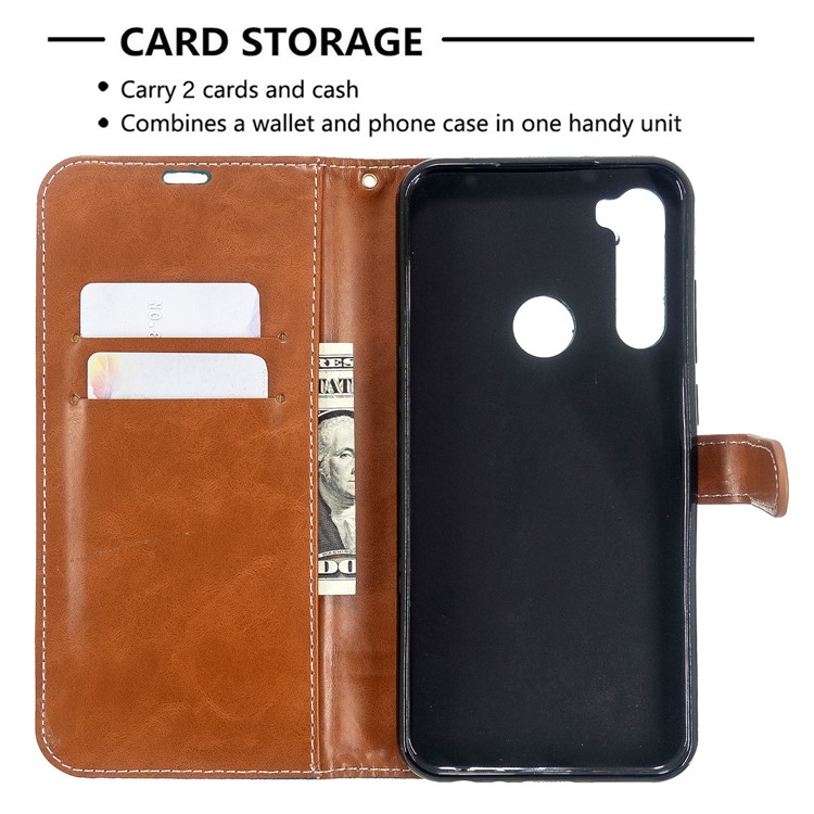 Assorted Color Jeans Cloth Leather Wallet Case for Xiaomi Redmi Note 8T - Green-6