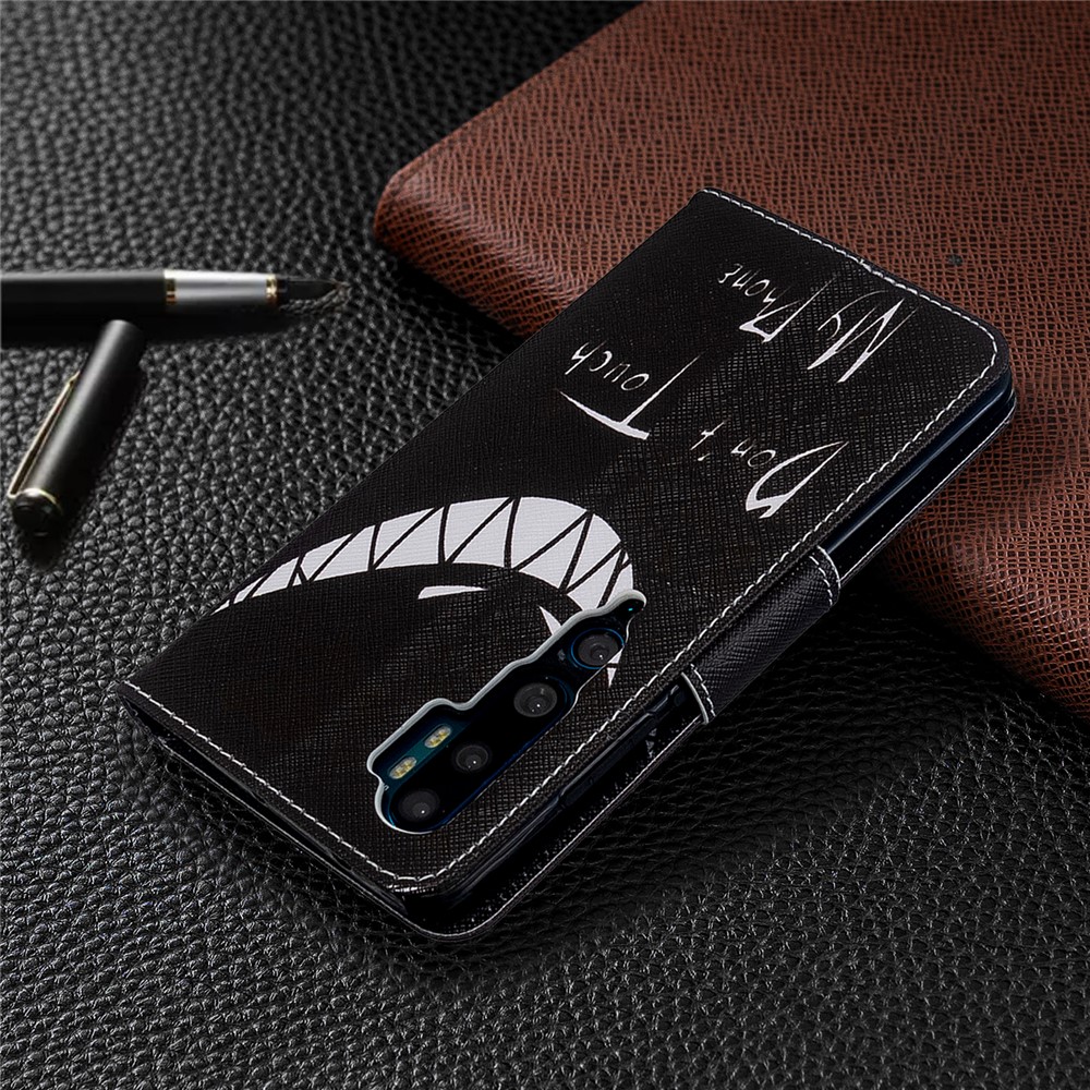 Pattern Printing Leather Wallet Case for Xiaomi Mi CC9 Pro / Mi Note 10 / Mi Note 10 Pro - Do not Touch My Phone-8