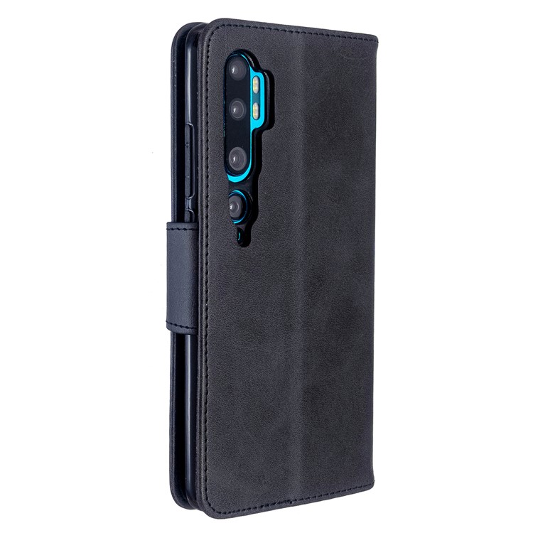 PU Carteira De Couro Shell Caso Suporte Para Xiaomi Mi CC9 Pro / Mi Nota 10 Pro / Mi Nota 10 - Preto-3