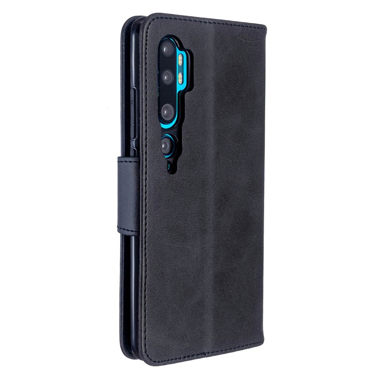 PU Leather Wallet Stand Case Shell for Xiaomi Mi CC9 Pro / Mi Note 10 Pro / Mi Note 10 - Black-3