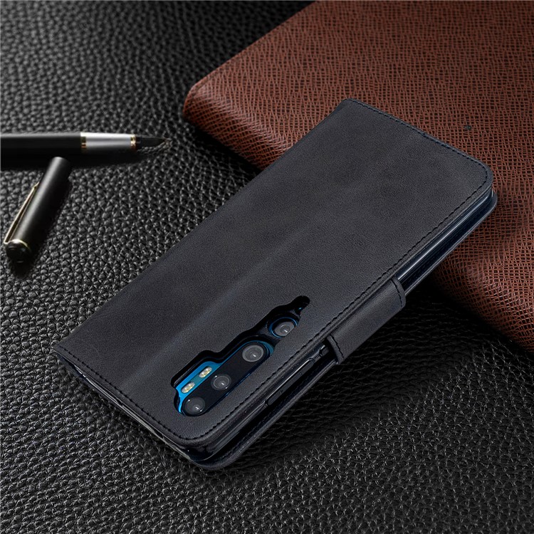 PU Leather Wallet Stand Case Shell for Xiaomi Mi CC9 Pro / Mi Note 10 Pro / Mi Note 10 - Black-8