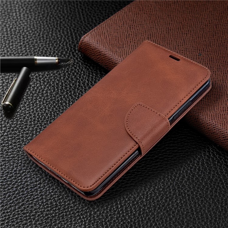 PU Leather Wallet Stand Case Shell for Xiaomi Mi CC9 Pro / Mi Note 10 Pro / Mi Note 10 - Dark Brown-7