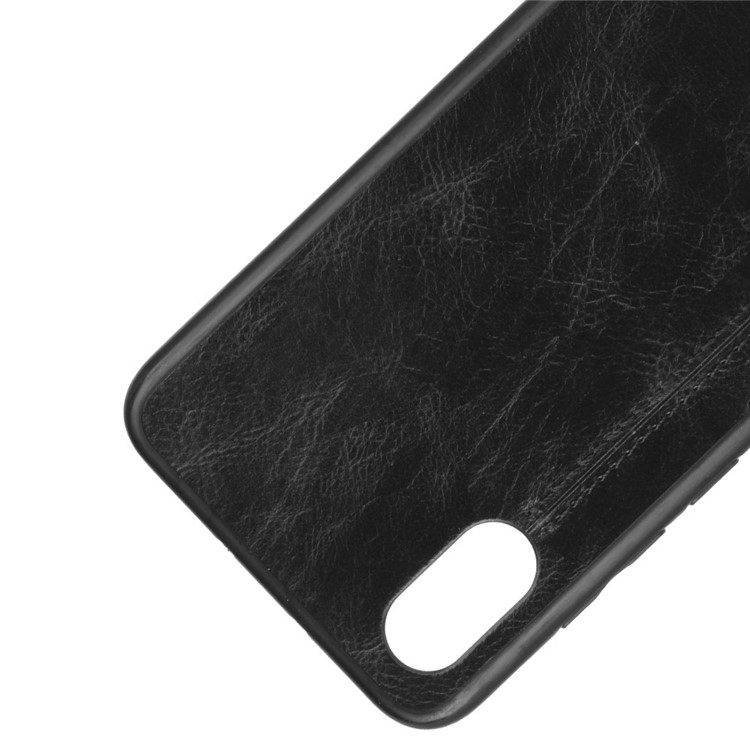 Leather Coated PC + TPU Hybrid Case for Xiaomi Mi 8 Pro / Mi 8 Explorer Edition - Black-2