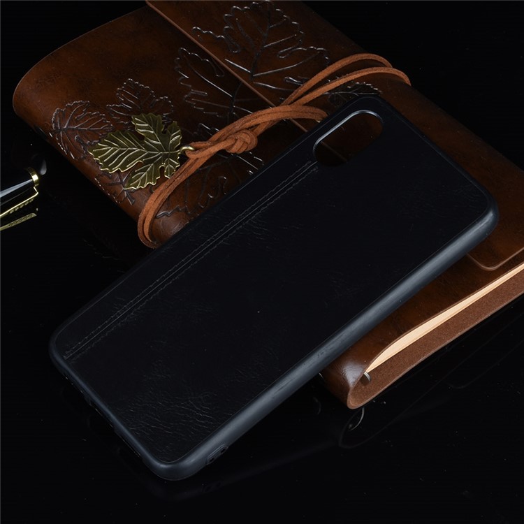 Leather Coated PC + TPU Hybrid Case for Xiaomi Mi 8 Pro / Mi 8 Explorer Edition - Black-7