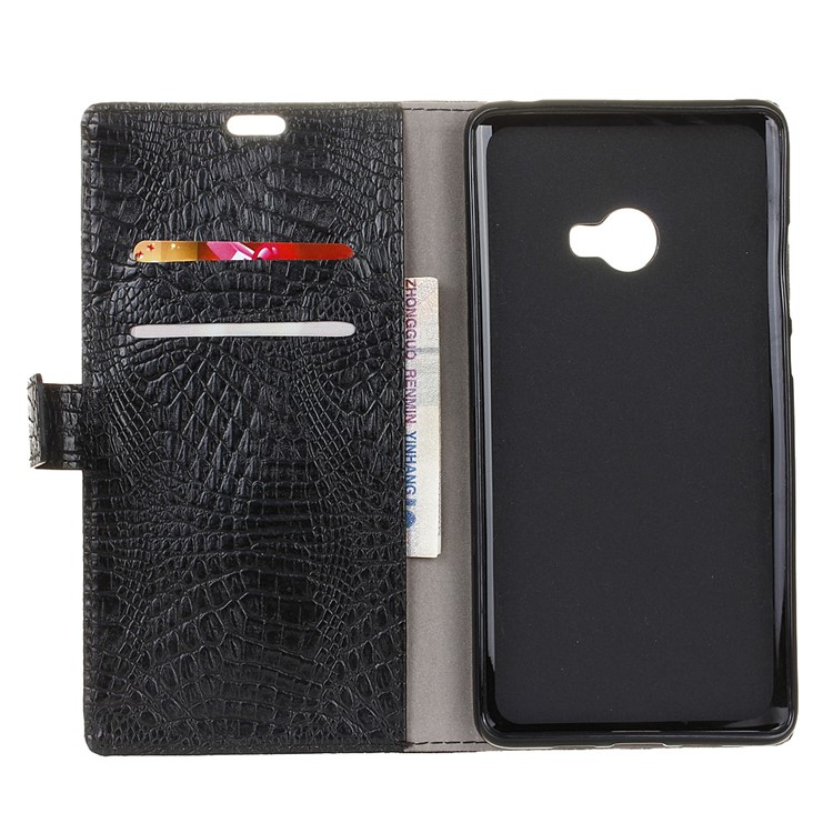 Crocodile Texture Wallet Leather Phone Case for Xiaomi Mi Note 2 - Black-3