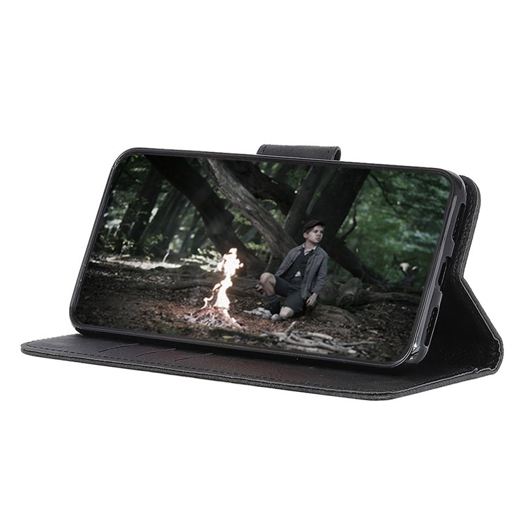 Litchi Skin Leather Wallet Stand Phone Case for Xiaomi Redmi K30 5G / Redmi K30 - Black-3