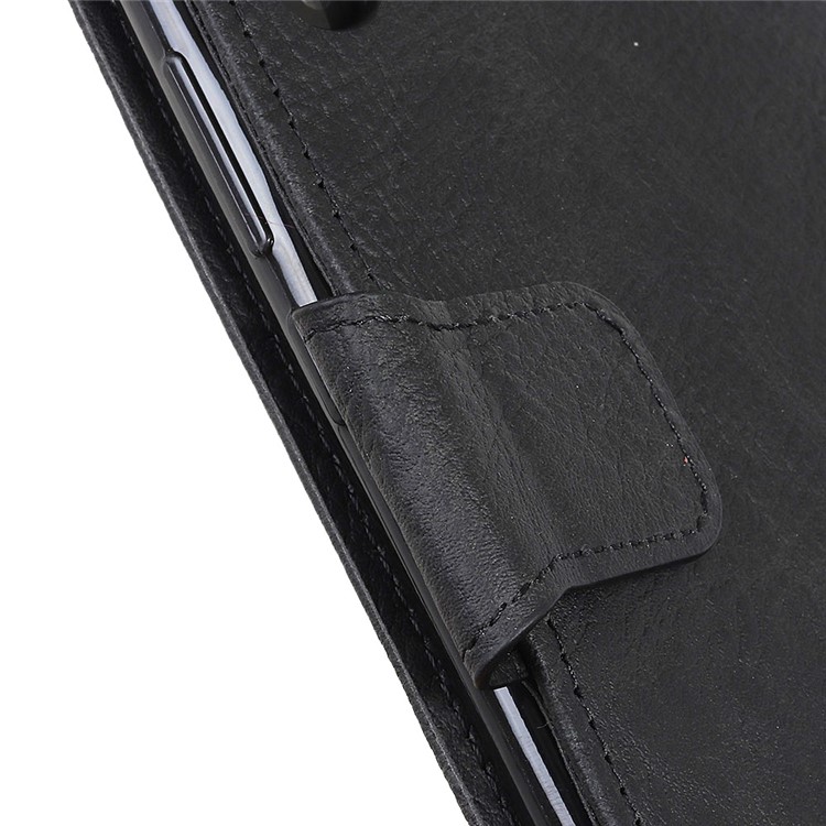 Litchi Skin Leather Wallet Stand Phone Case for Xiaomi Redmi K30 5G / Redmi K30 - Black-7