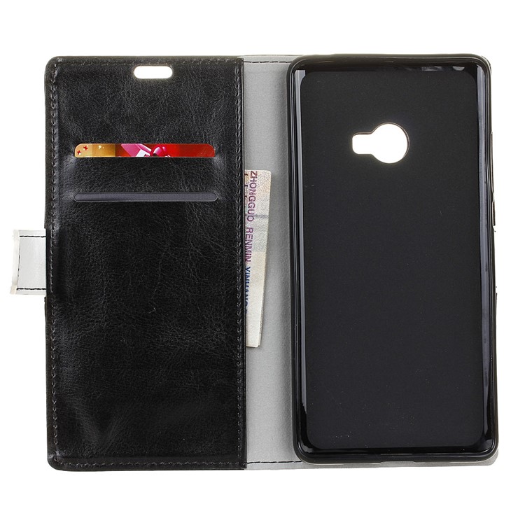 Contrast Color Wallet Cell Phone Case Leather Cover for Xiaomi Mi Note 2 - Black-3