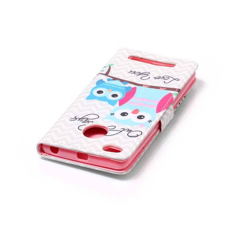 Patterned Leather Wallet Phone Case for Xiaomi Redmi 3s - Owl Always Love You-4