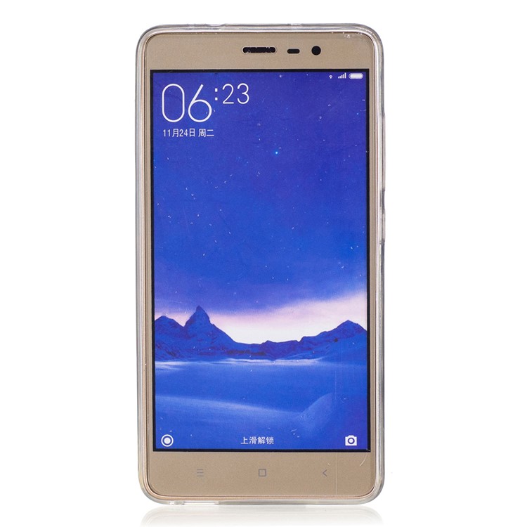 Embossed Pattern Printing TPU Case for Xiaomi Redmi Note 3 / Note 3 Pro - White Feathers-2