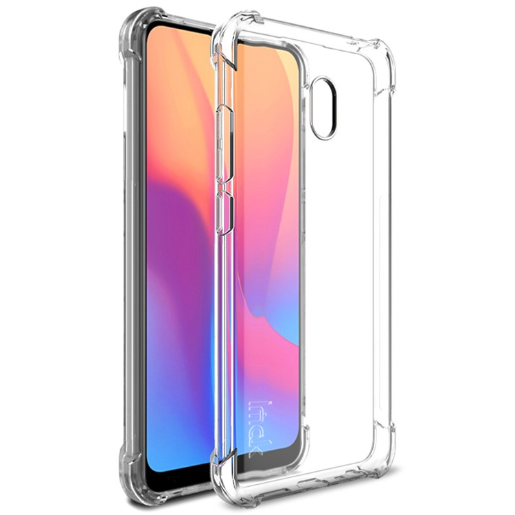 IMAK for Xiaomi Redmi 8A Silky Anti-drop with Screen Protector Film Soft TPU Phone Cover - Transparent