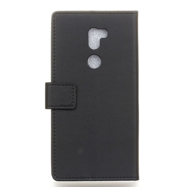 Leather Folio Wallet Case with Card Slots for Xiaomi Mi 5s Plus - Black-2