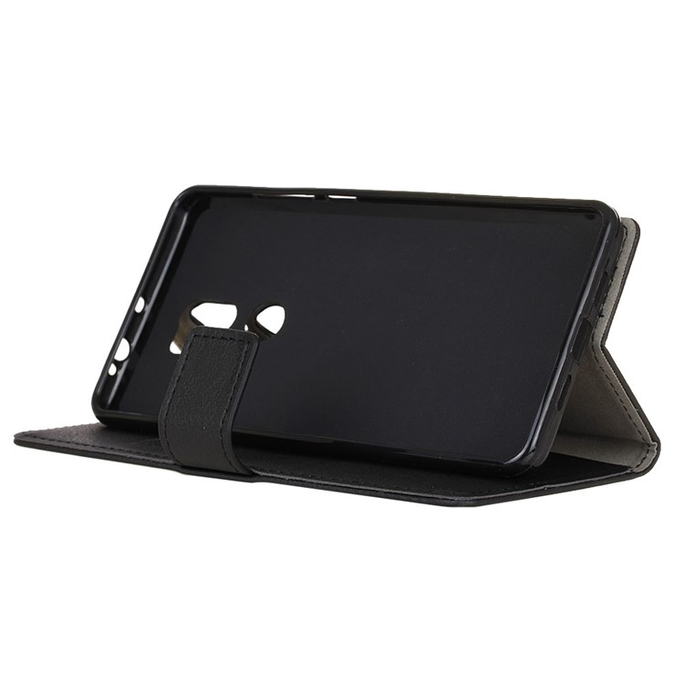 Leather Folio Wallet Case with Card Slots for Xiaomi Mi 5s Plus - Black-4