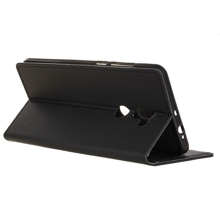 Leather Folio Wallet Case with Card Slots for Xiaomi Mi 5s Plus - Black-5