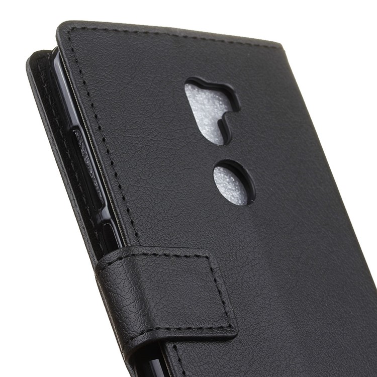 Leather Folio Wallet Case with Card Slots for Xiaomi Mi 5s Plus - Black-7