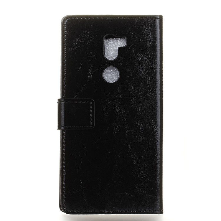 Crazy Horse Leather Wallet Case for Xiaomi Mi 5s Plus - Black-2