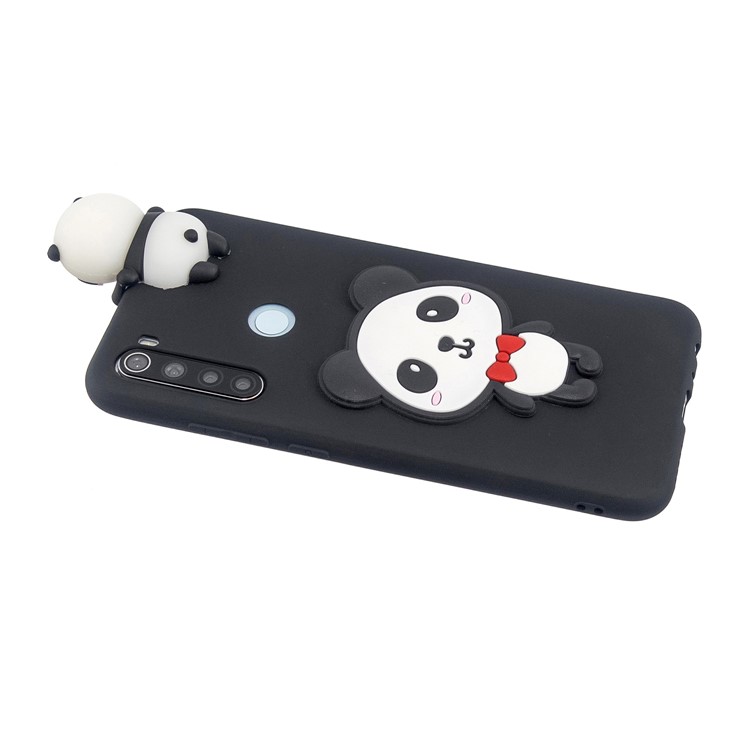 3D Animal Doll Decor TPU Back Case Cover for Xiaomi Redmi Note 8 - Panda-4