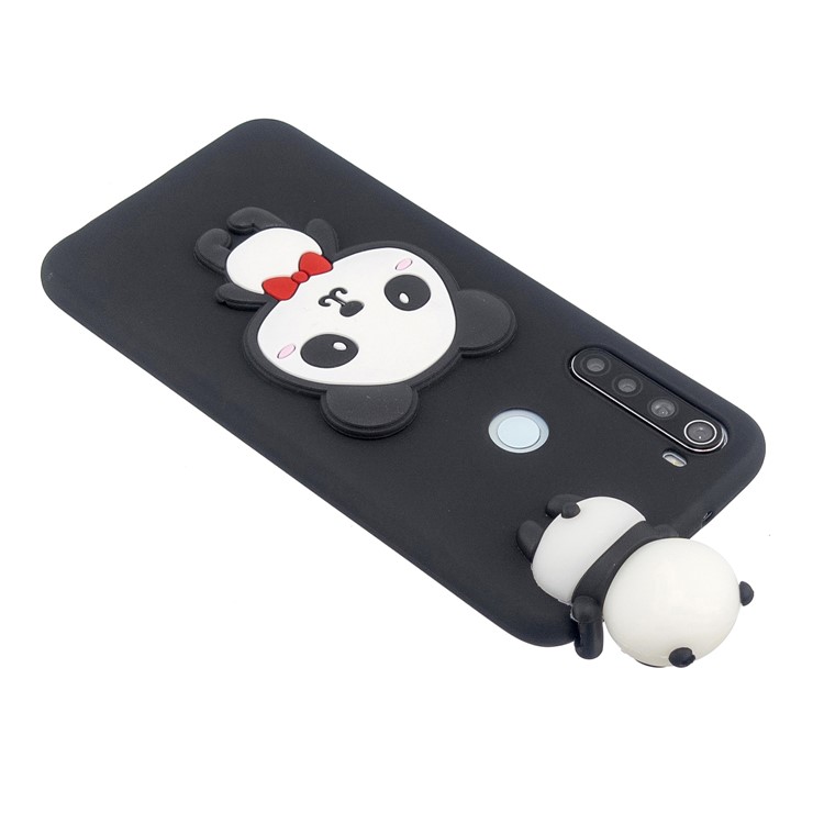 3D Animal Doll Decor TPU Back Case Cover for Xiaomi Redmi Note 8 - Panda-5