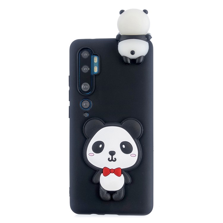 3D Animal Doll Decor TPU Back Case Cover for Xiaomi Mi Note 10 - Panda-2