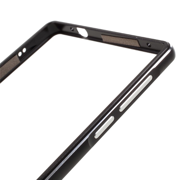 Screw Lock Plated Aluminium Alloy Bumper Case for Xiaomi Mi Mix - Black-4