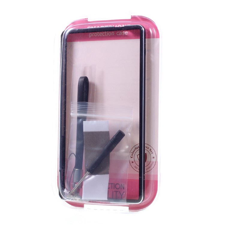 Screw Lock Plated Aluminium Alloy Bumper Case for Xiaomi Mi Mix - Black-8