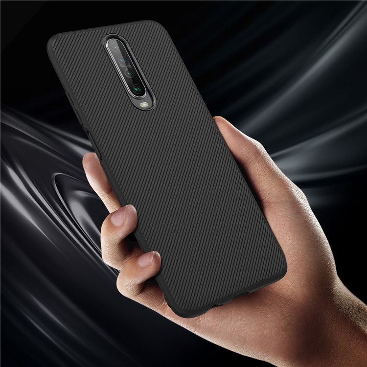 LENUO Twill Texture TPU Case for Xiaomi Redmi K30 - Black-5