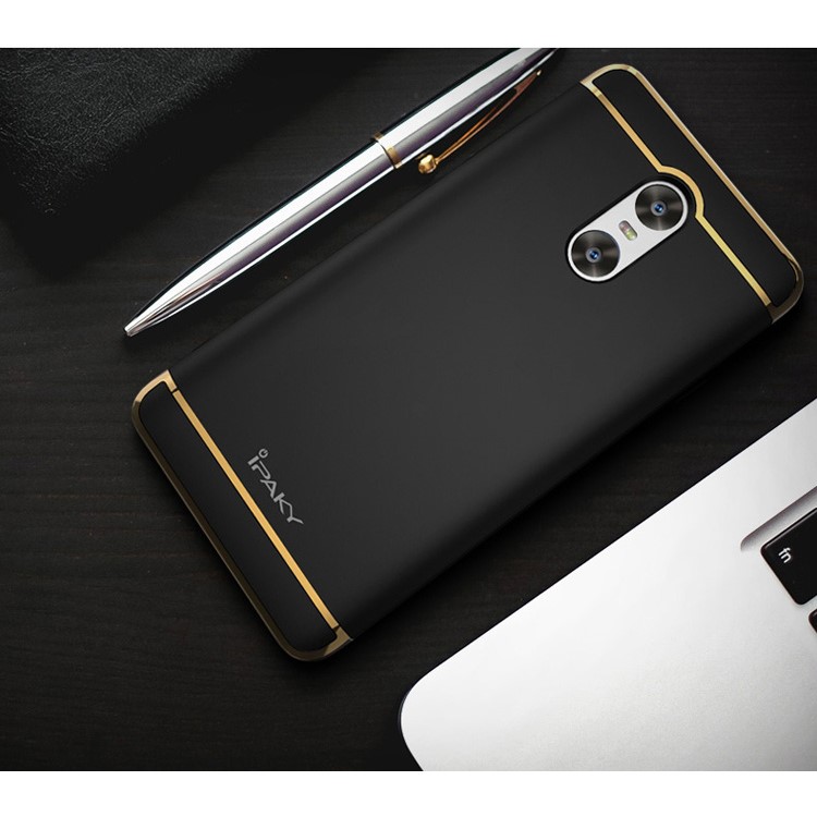 IPAKY 3-In-1 Plating PC Hard Phone Case for Xiaomi Redmi Pro - Black-6