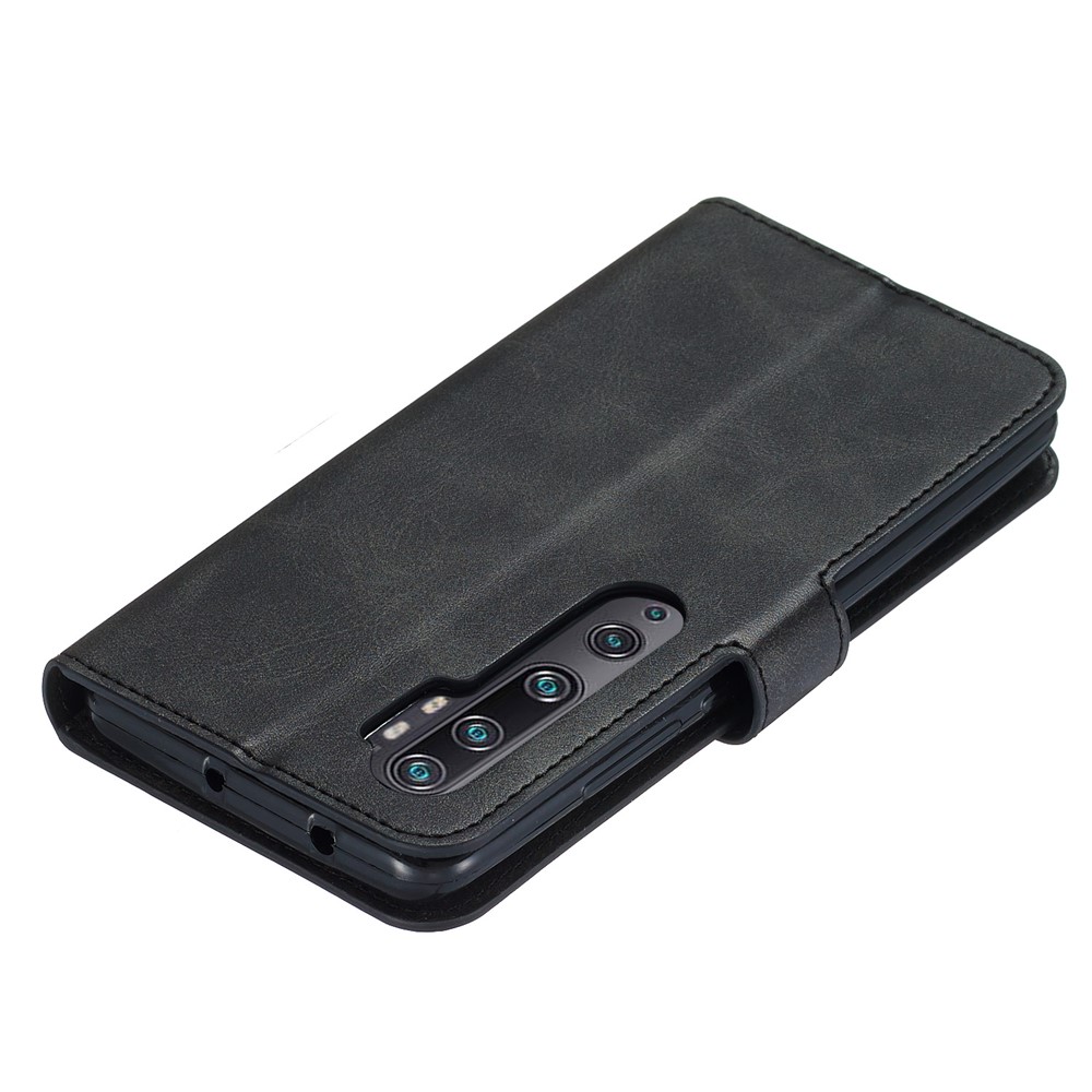 Case de Teléfono de Cuero Flip de Billetera Para Xiaomi Mi Note 10 / Mi CC9 Pro / Mi Nota 10 Pro - Negro