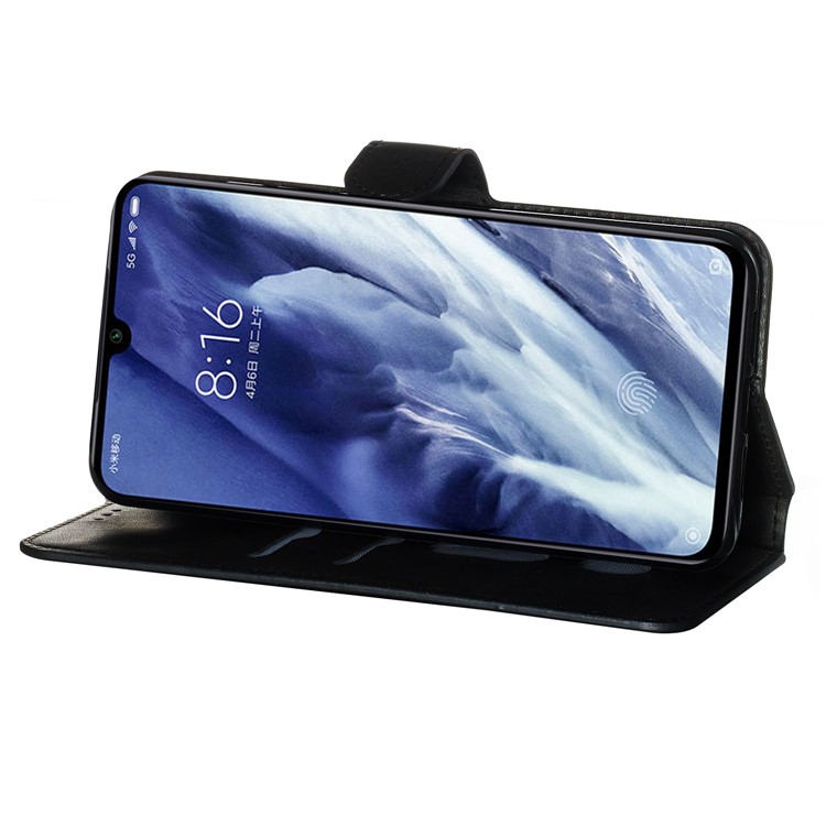 Leather Stand Case with Card Slots for Xiaomi Mi 9 Pro - Black-4