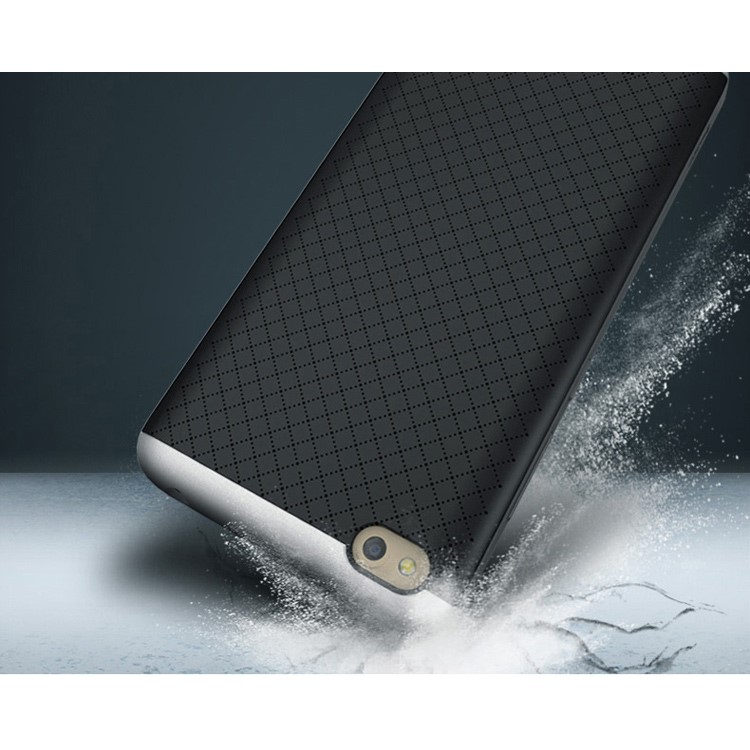 IPAKY PC Frame + TPU Back Hybrid Case for Xiaomi Redmi 4a - Silver-2