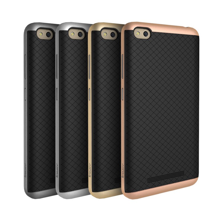 IPAKY PC Frame + TPU Back Hybrid Case for Xiaomi Redmi 4a - Silver-7