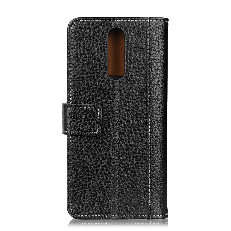 Litchi Skin Wallet Flip Leather Phone Case for Xiaomi Redmi 8 - Black-7