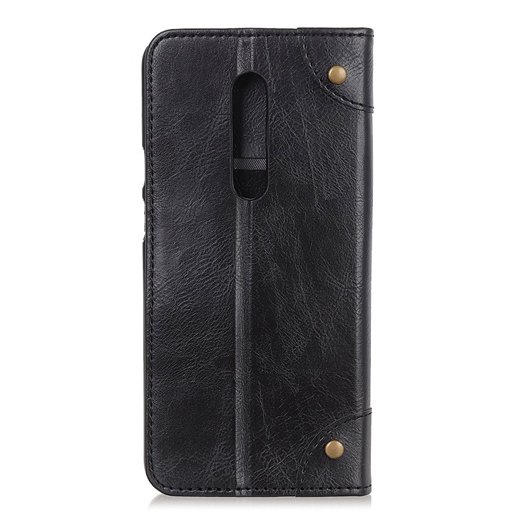 Crazy Horse Auto-absorbed Split Leather Wallet Case Phone Shell for Xiaomi Redmi K30 - Black-8