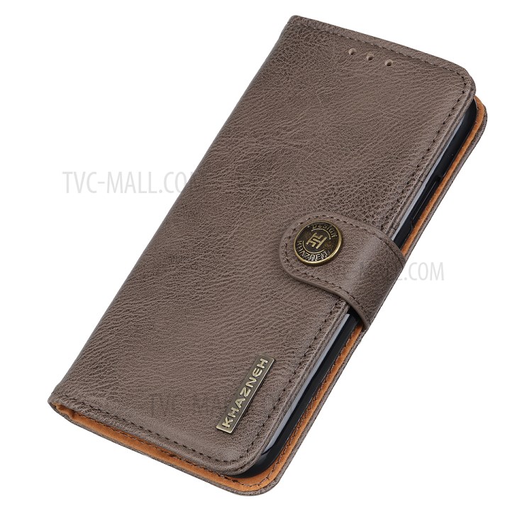 Хазне Кошелек Стенд Кожа Сотовый Телефон Крышку Корпуса Для Xiaomi Ми Cc9e / Xiaomi Ми A3 - Цвет Хаки-5