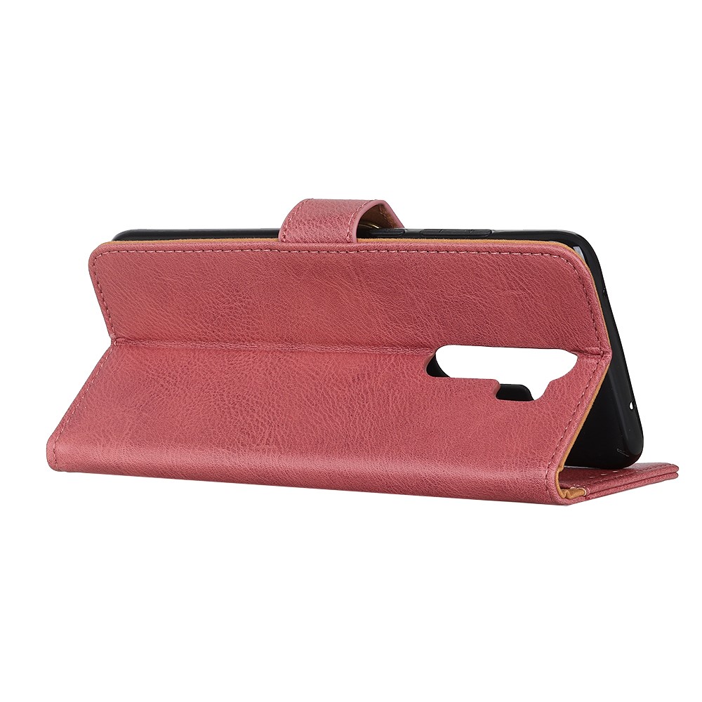 Khazneh Wallet Stand Leder Handy -handyabdeckungsgehäuse Für Xiaomi Redmi Note 8 Pro - Rosa-4