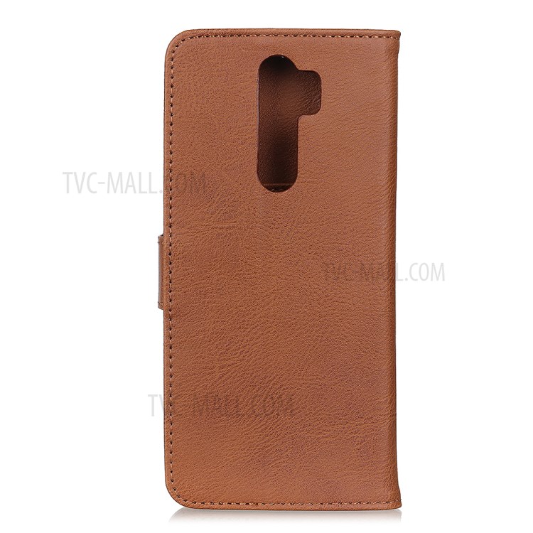 Khazneh Portemonnaie Ständer Leder Handyabdeckung Gehäuse Für Xiaomi Redmi Note 8 Pro - Braun-3
