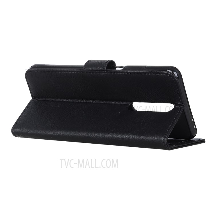 KHAZNEH Wallet Stand Leather Cell Phone Cover for Xiaomi Redmi K30 - Black-4