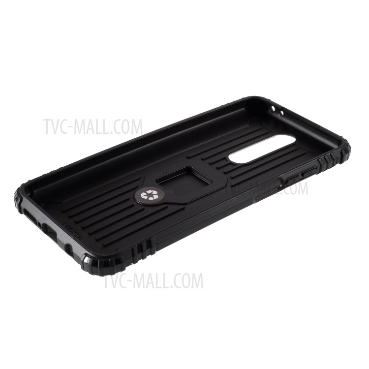 With Finger Ring Kickstand Shockproof TPU Case for Xiaomi Redmi K30 - Black-7