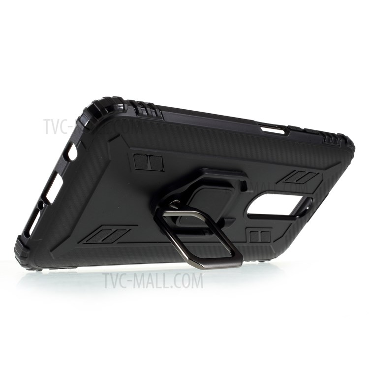 With Finger Ring Kickstand Shockproof TPU Case for Xiaomi Redmi K30 - Black-9