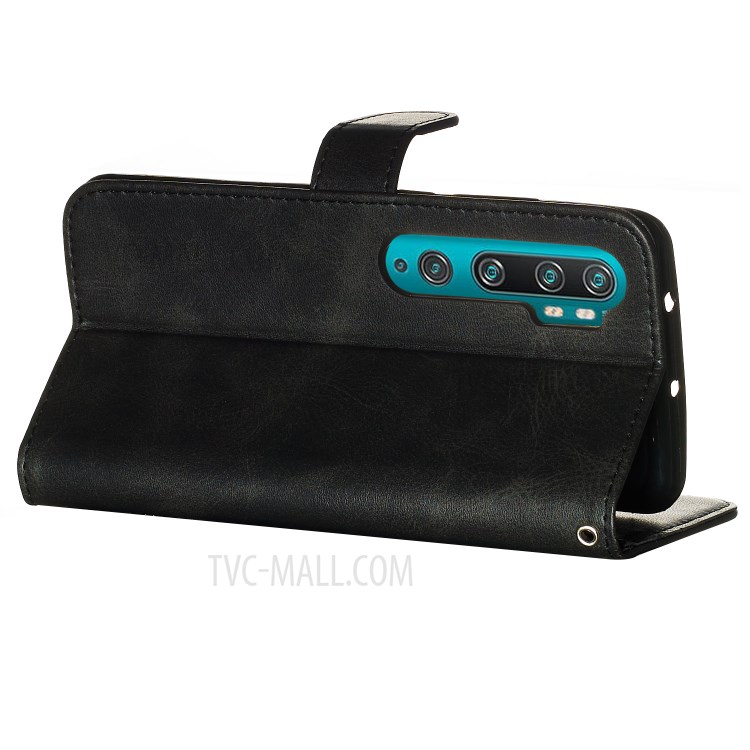 Zipper Pocket Leather Phone Protective Cover for Xiaomi Mi Note 10/Note 10 Pro/CC9 Pro - Black-7