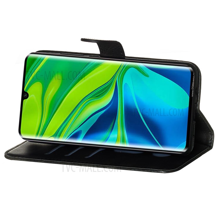 Zipper Pocket Leather Phone Protective Cover for Xiaomi Mi Note 10/Note 10 Pro/CC9 Pro - Black-8